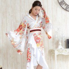画像5: 再入荷！帯付き花魁着物ロングドレス (5)