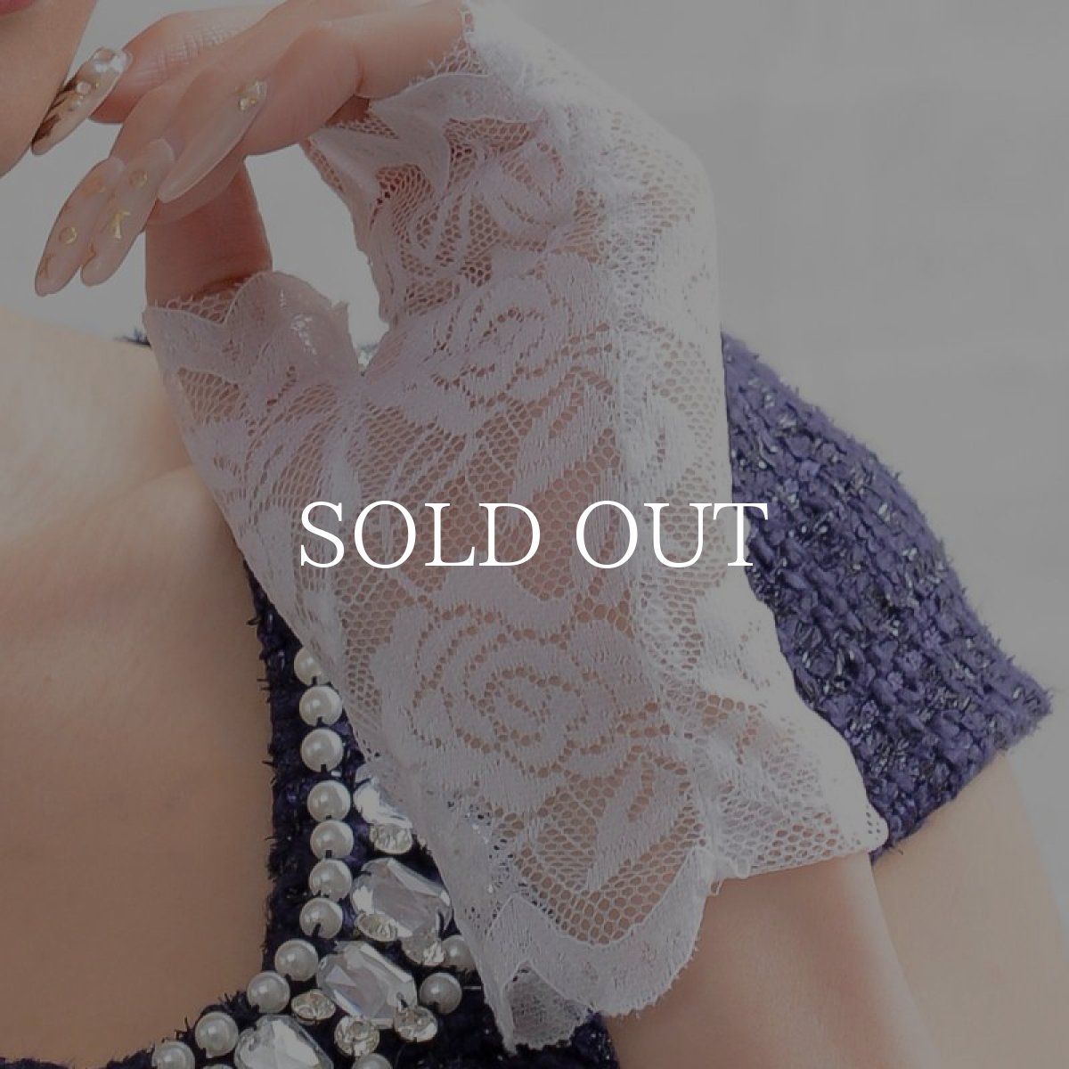 画像7: 再入荷！ハロウィン コスプレ 薔薇レースショートグローブ キャバドレス 結婚式 パーティー (7)