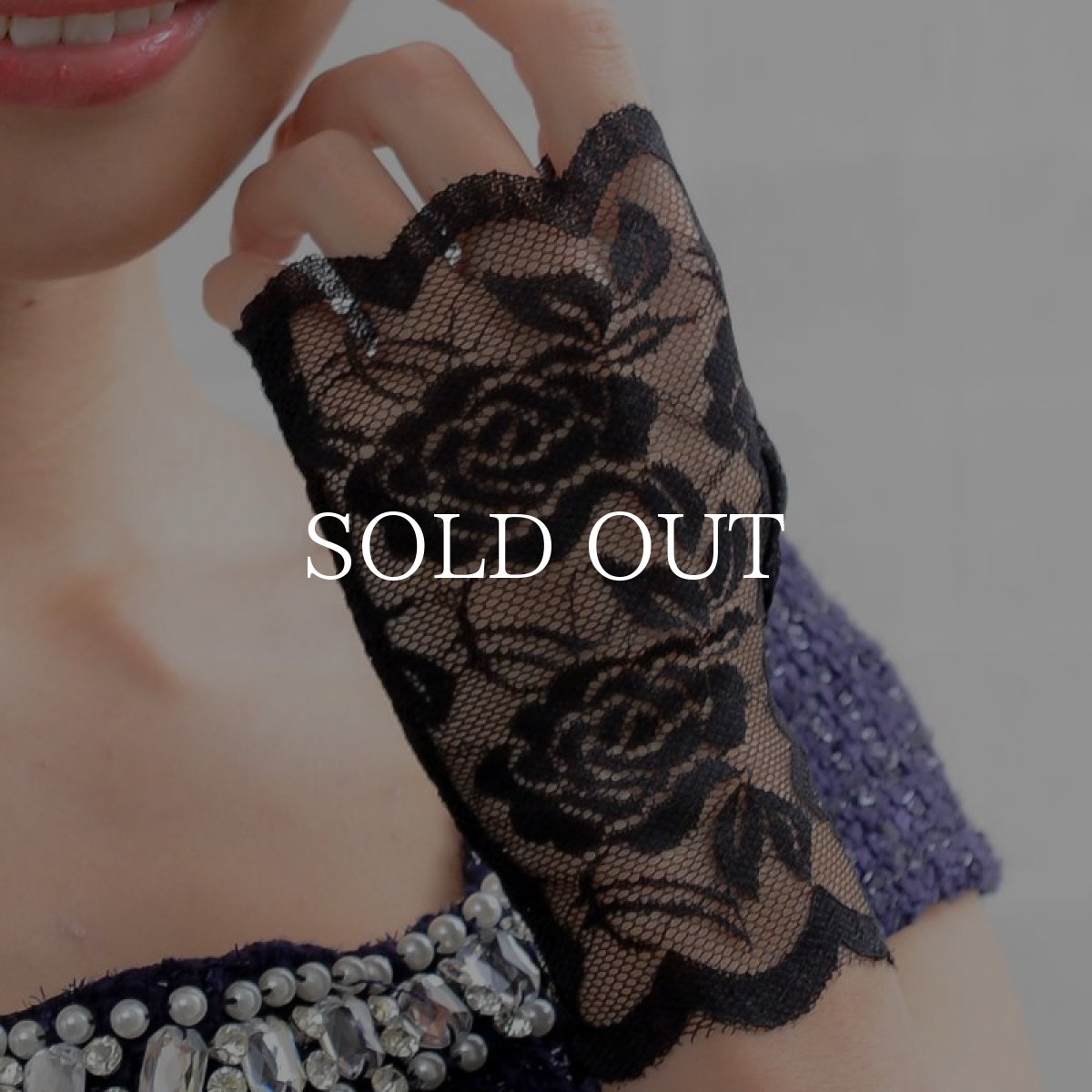 画像4: 再入荷！ハロウィン コスプレ 薔薇レースショートグローブ キャバドレス 結婚式 パーティー (4)