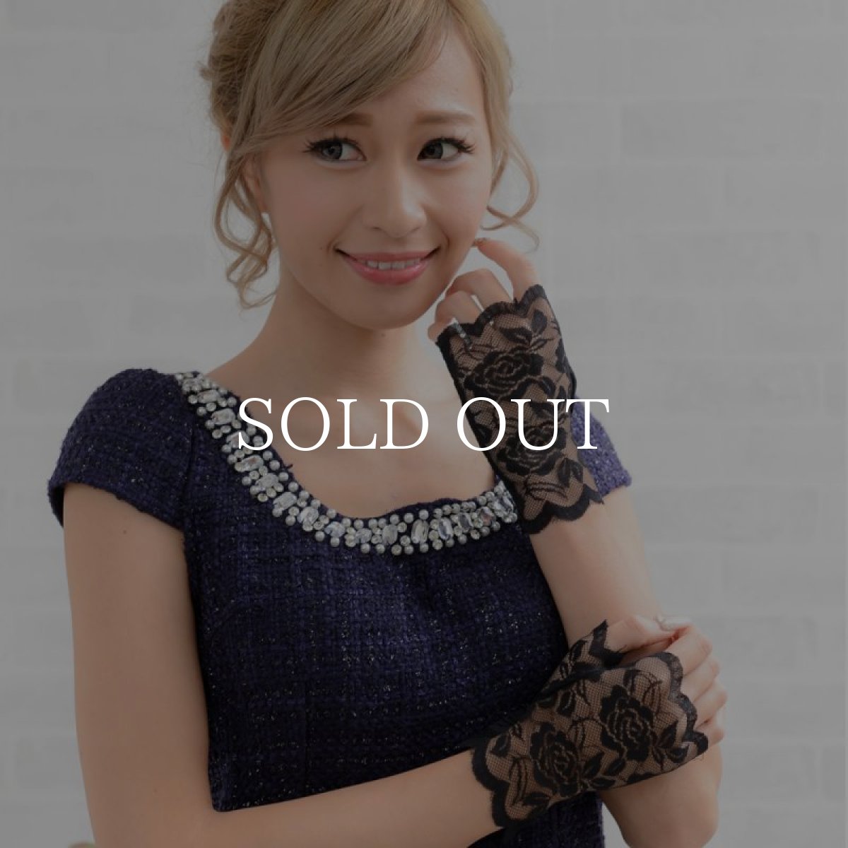 画像2: 再入荷！ハロウィン コスプレ 薔薇レースショートグローブ キャバドレス 結婚式 パーティー (2)