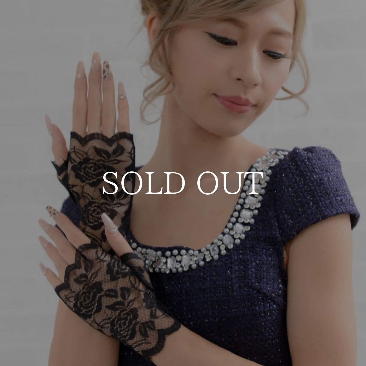 画像3: 再入荷！ハロウィン コスプレ 薔薇レースショートグローブ キャバドレス 結婚式 パーティー (3)