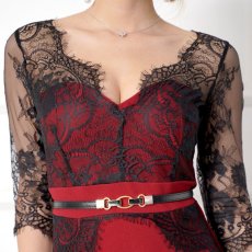 画像15: 【SALE10％OFF】レース使いセクシーミニドレス パーティードレス キャバドレス (15)