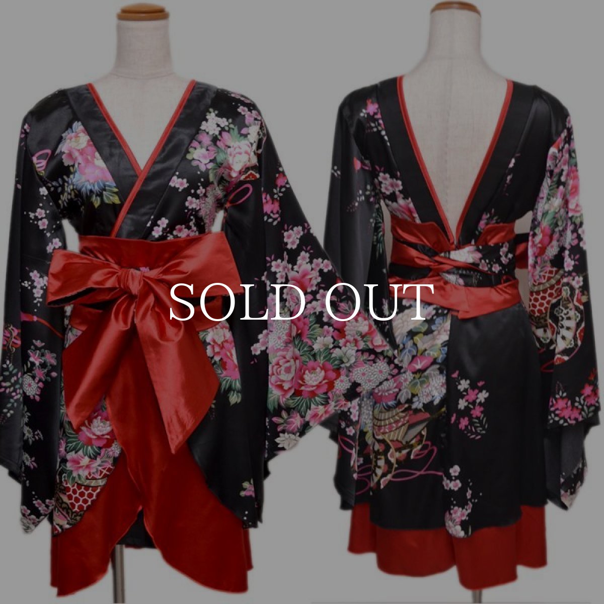 画像12: 再入荷！【5カラー】孔雀和柄着物ドレス 和柄 衣装 ダンス よさこい 花魁 コスプレ キャバドレス (12)