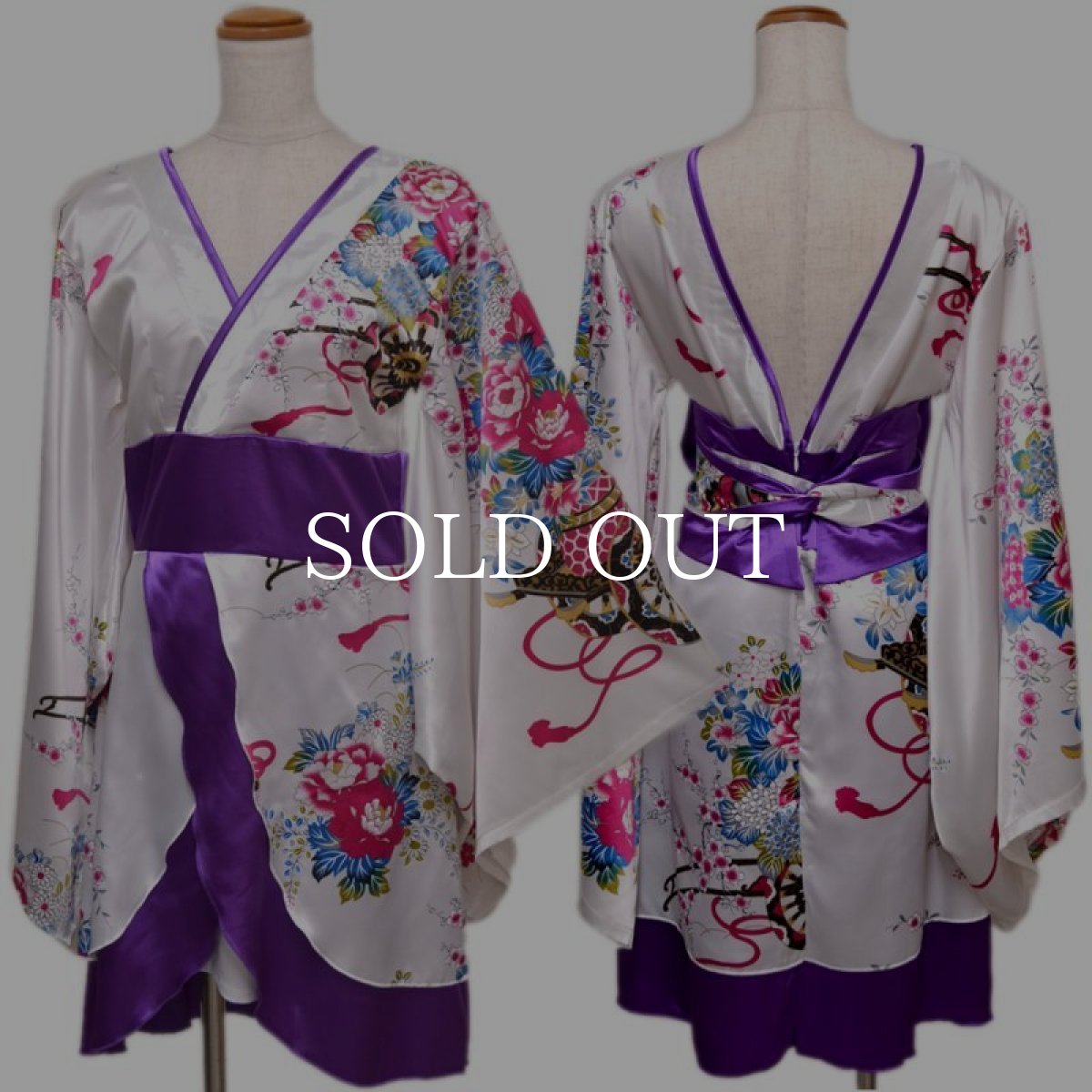 画像14: 再入荷！【5カラー】孔雀和柄着物ドレス 和柄 衣装 ダンス よさこい 花魁 コスプレ キャバドレス (14)