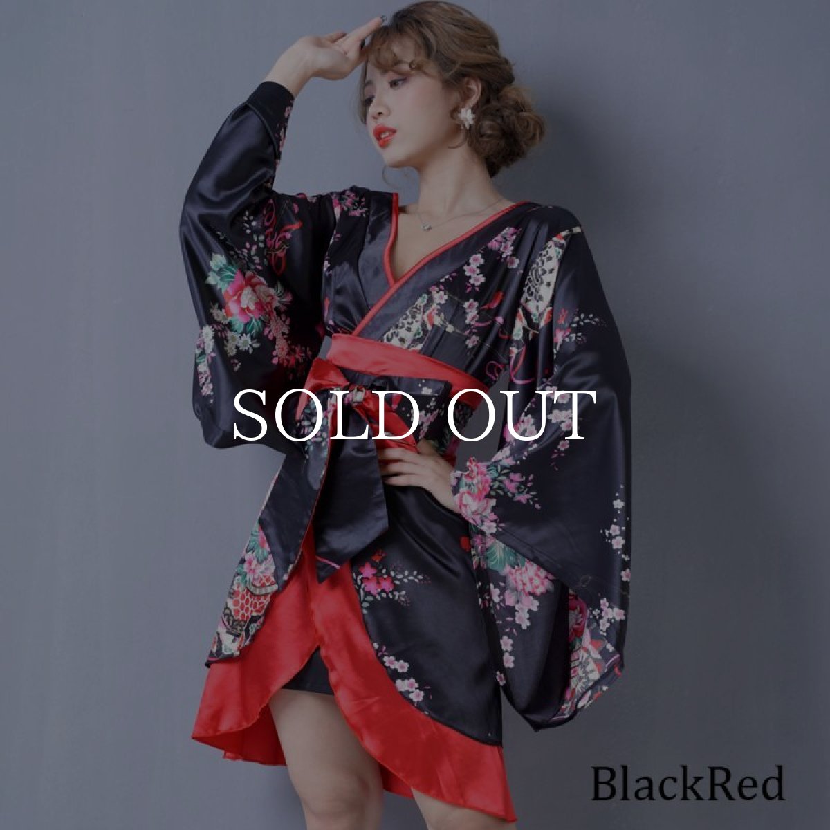 画像9: 再入荷！【5カラー】孔雀和柄着物ドレス 和柄 衣装 ダンス よさこい 花魁 コスプレ キャバドレス (9)