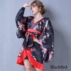 画像9: 再入荷！【5カラー】孔雀和柄着物ドレス 和柄 衣装 ダンス よさこい 花魁 コスプレ キャバドレス (9)