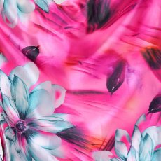 画像18: 残りわずか！【SALE20％OFF】【5カラー】ツートンカラー花柄着物ドレス 和柄 衣装 ダンス よさこい 花魁 コスプレ キャバドレス (18)