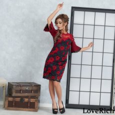 画像4: 在庫限り！【2000円ぽっきり】クロスデザインカット シースルー レースミニドレス キャバドレス (4)
