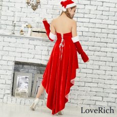 画像3: 残りわずか！【SALE20％OFF】【3点セット】サンタ3点セット コスプレ サンタクロース コスチューム キャバドレス (3)