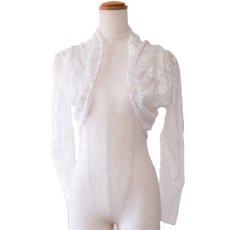画像14: 再入荷！【2カラー】総レース ボレロ ロングスリーブ  (14)