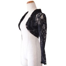 画像12: 再入荷！【2カラー】総レース ボレロ ロングスリーブ  (12)