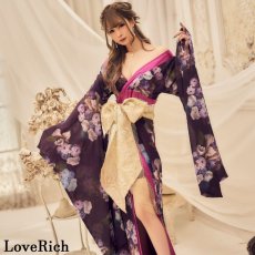 画像9: 再入荷！【高級ライン】【3カラー/3点セット】花柄 ラメ ロング 豪華 帯 リボン 花魁 着物 ドレス コスプレ コスチューム イベント ハロウィン (9)