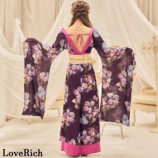 画像15: 再入荷！【高級ライン】【3カラー/3点セット】花柄 ラメ ロング 豪華 帯 リボン 花魁 着物 ドレス コスプレ コスチューム イベント ハロウィン (15)