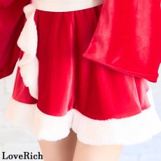 画像13: 再入荷！【3点セット】着物 サンタ3点セットコスプレ サンタクロース クリスマス コスチューム キャバドレス (13)