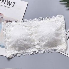 画像5: 再入荷！【新色追加】【5color】レース チューブトップ スカラップカット チューブブラ ベアトップ フリーブラ インナー (5)