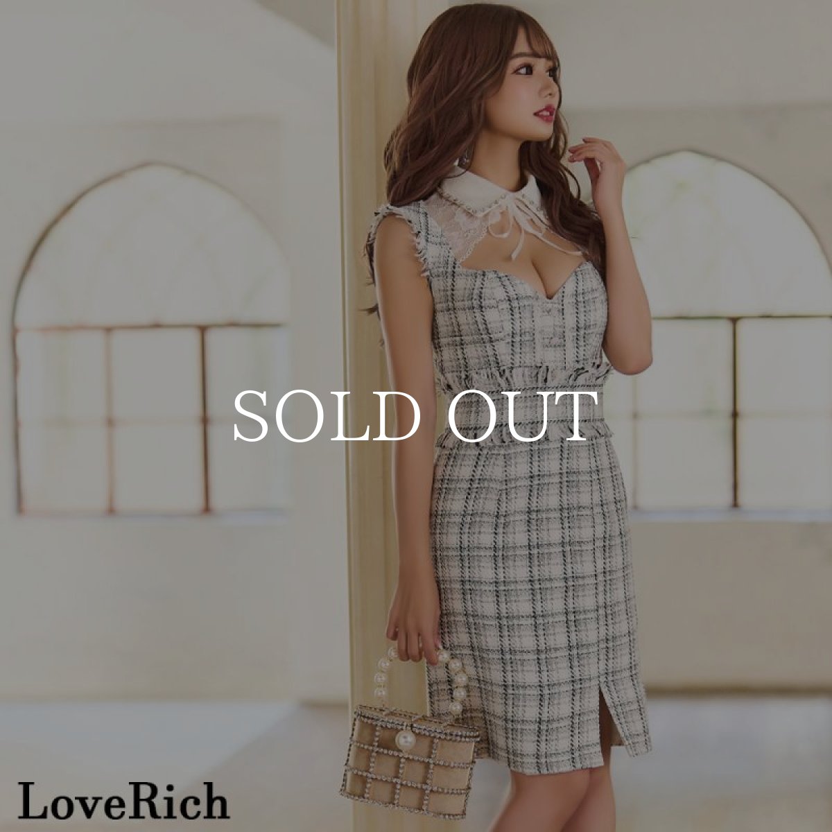 画像16: 【2WAY】パール ラインストーン ハンドバッグ (16)