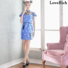 画像9: 再入荷！【SMLサイズ/3カラー/2点セット】龍柄 レース チャイナドレス スリット チャイナ服 ミニ コスプレ イベント ハロウィン キャバドレス (9)