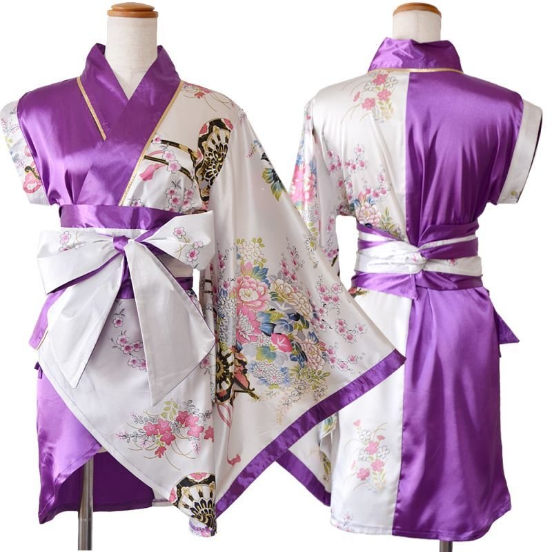 4カラー/2点セット】和柄 アシンメトリー バイカラー ミニ 豪華 帯
