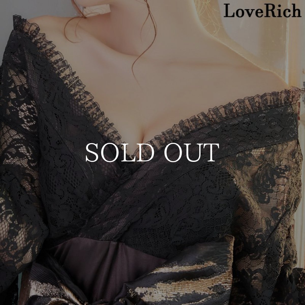 画像8: 再入荷！【高級ライン】【2カラー/2点セット】総レース  ロングinミニスカート 美胸 ロング 豪華 帯 花魁 着物 ドレス コスプレ イベント ハロウィン キャバドレス (8)