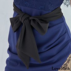 画像10: 【SALE40％OFF】【SMサイズ/4カラー】オフショル レース フリル スリット リボン タイト ミニドレス キャバドレス  (10)