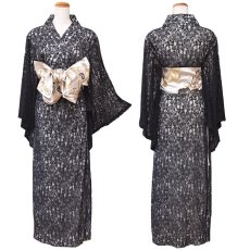 画像16: 残りわずか！【SALE40%OFF】【4カラー/2点セット】総レース ロング 美胸 浴衣風 豪華 帯 花魁 着物 ドレス コスプレ イベント ハロウィン キャバドレス (16)