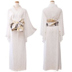 画像17: 残りわずか！【SALE40%OFF】【4カラー/2点セット】総レース ロング 美胸 浴衣風 豪華 帯 花魁 着物 ドレス コスプレ イベント ハロウィン キャバドレス (17)