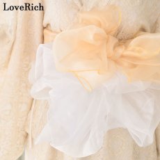 画像9: 【送料無料！】【18カラー/帯単品】ふんわり オーガンジー 帯 兵児帯 花魁 着物 浴衣 ドレス (9)