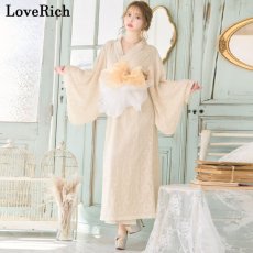 画像5: 【3000円ぽっきり】【4カラー/2点セット】総レース ふわふわ オーガンジー 帯 ロング 浴衣風 豪華 花魁 着物 ドレス コスプレ イベント ハロウィン キャバドレス (5)