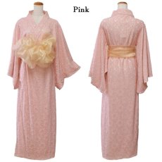 画像23: 【3000円ぽっきり】【4カラー/2点セット】総レース ふわふわ オーガンジー 帯 ロング 浴衣風 豪華 花魁 着物 ドレス コスプレ イベント ハロウィン キャバドレス (23)