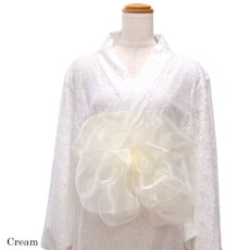 画像29: 【送料無料！】【18カラー/帯単品】ふんわり オーガンジー 帯 兵児帯 花魁 着物 浴衣 ドレス (29)