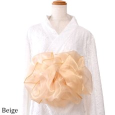 画像31: 【送料無料！】【18カラー/帯単品】ふんわり オーガンジー 帯 兵児帯 花魁 着物 浴衣 ドレス (31)