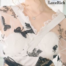 画像8: 再入荷！【高級ライン】【3カラー/2点セット】蝶々 刺繍 ロング ミニスカート オフショル 美胸 美脚 豪華 帯 花魁 着物 ドレス コスプレ イベント ハロウィン (8)