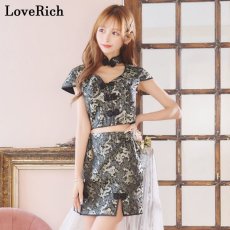 画像11: 【SALE20％OFF】【SMLサイズ/4カラー/3点セット】セットアップ 龍柄 美胸 スリット 谷間魅せ 美脚 チャイナドレス チャイナ服 ミニ コスプレ イベント ハロウィン キャバドレス (11)
