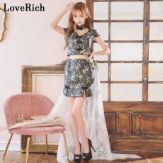 画像10: 【SALE20％OFF】【SMLサイズ/4カラー/3点セット】セットアップ 龍柄 美胸 スリット 谷間魅せ 美脚 チャイナドレス チャイナ服 ミニ コスプレ イベント ハロウィン キャバドレス (10)