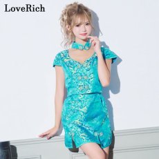 画像14: 【SALE20％OFF】【SMLサイズ/4カラー/3点セット】セットアップ 龍柄 美胸 スリット 谷間魅せ 美脚 チャイナドレス チャイナ服 ミニ コスプレ イベント ハロウィン キャバドレス (14)