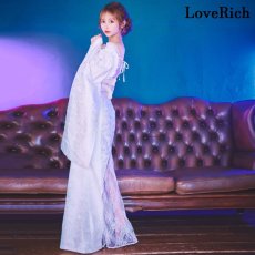 画像5: 【高級ライン】【2カラー/2点セット】マーメイドライン バックスタイルレース オフショル ロング 豪華 帯 リボン 花魁 着物 ドレス コスプレ イベント ハロウィン (5)