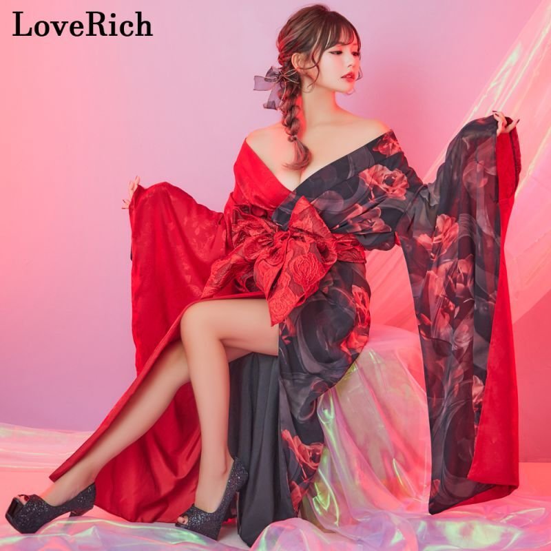 フラ　ドレス 高級ライン】【2点セット】バイカラー 総花柄 サテン＆シフォン