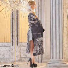 画像7: 再入荷！【高級ライン】【2点セット】シフォン アシンメトリー オフショル 花柄 豪華 帯 花魁 着物 ドレス コスプレ イベント ハロウィン (7)