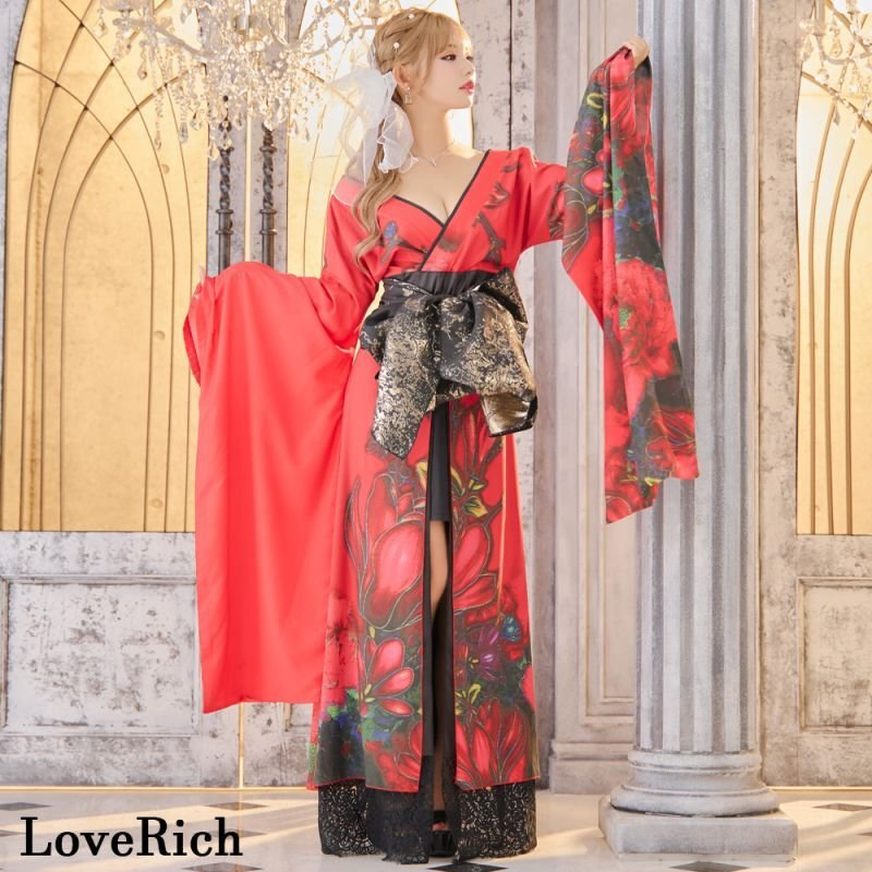 高級ライン】【2点セット】花柄 シフォン レース ミニスカート ロング