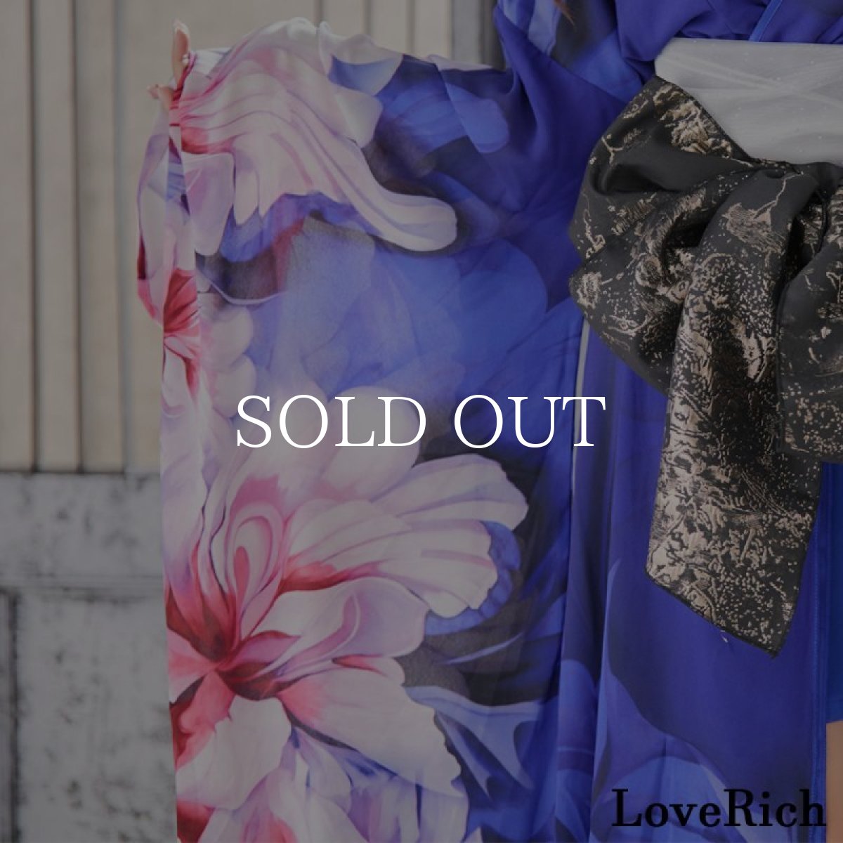 画像9: 【高級ライン】【2点セット】花柄 シフォン ミニスカート ロング 豪華 花魁 着物 ドレス コスプレ イベント ハロウィン (9)