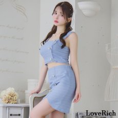 画像14: 【SALE10％OFF】【SMLサイズ/4カラー】ツイード セットアップ スクエアネック ノースリーブ タイト ミニドレス キャバドレス  (14)