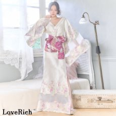 画像6: 送料無料！【高級ライン】【2カラー/2点セット】花柄 刺繍 スリット 透け ロング 花魁 着物 ドレス コスプレ イベント ハロウィン キャバドレス (6)
