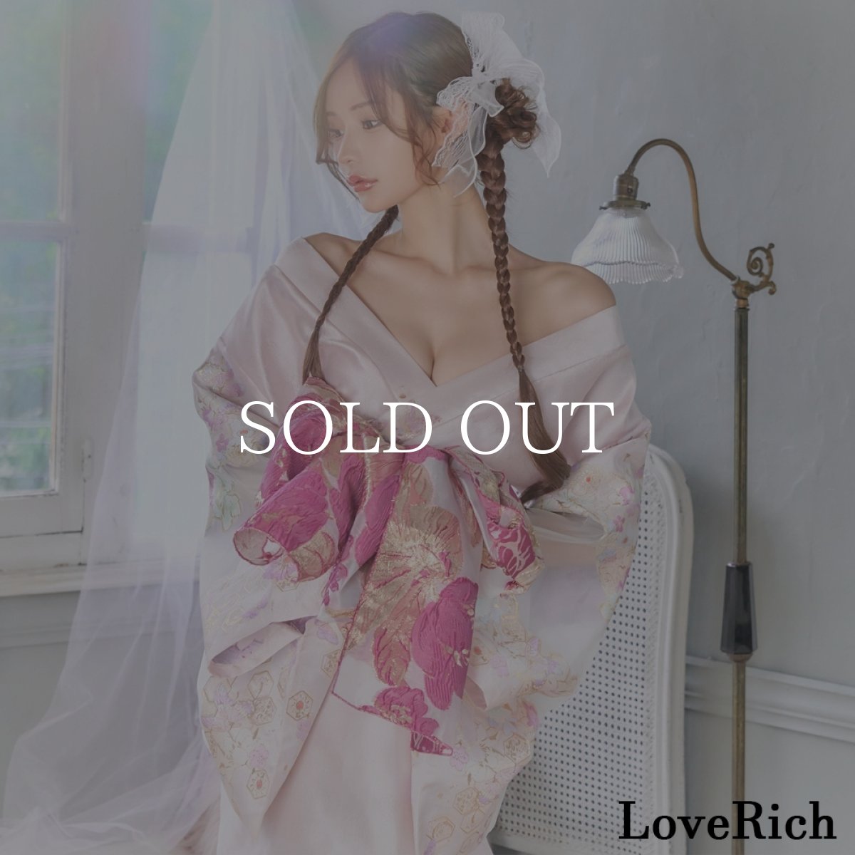 画像9: 送料無料！【高級ライン】【2カラー/2点セット】花柄 刺繍 スリット 透け ロング 花魁 着物 ドレス コスプレ イベント ハロウィン キャバドレス (9)