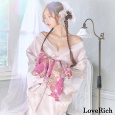 画像9: 送料無料！【高級ライン】【2カラー/2点セット】花柄 刺繍 スリット 透け ロング 花魁 着物 ドレス コスプレ イベント ハロウィン キャバドレス (9)