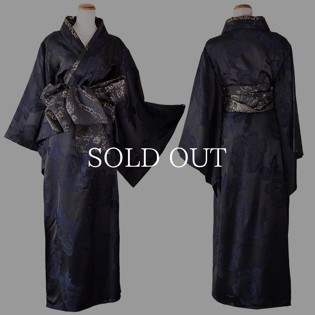 画像14: 送料無料！【高級ライン】【2カラー/2点セット】花柄 ロング オフショル 豪華 花魁 着物 ドレス コスプレ イベント ハロウィン (14)