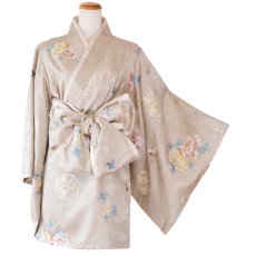 画像25: 【高級ライン】【4カラー/2点セット】こだわり花柄刺繍 蝶々柄 和柄 オフショル ミニ 豪華 帯 リボン 花魁 着物 ドレス コスプレ イベント ハロウィン (25)