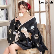 画像3: 【高級ライン】【4カラー/2点セット】こだわり花柄刺繍 蝶々柄 和柄 オフショル ミニ 豪華 帯 リボン 花魁 着物 ドレス コスプレ イベント ハロウィン (3)