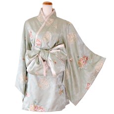 画像26: 【高級ライン】【4カラー/2点セット】こだわり花柄刺繍 蝶々柄 和柄 オフショル ミニ 豪華 帯 リボン 花魁 着物 ドレス コスプレ イベント ハロウィン (26)