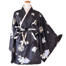 画像23: 【高級ライン】【4カラー/2点セット】こだわり花柄刺繍 蝶々柄 和柄 オフショル ミニ 豪華 帯 リボン 花魁 着物 ドレス コスプレ イベント ハロウィン (23)