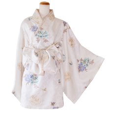 画像24: 【高級ライン】【4カラー/2点セット】こだわり花柄刺繍 蝶々柄 和柄 オフショル ミニ 豪華 帯 リボン 花魁 着物 ドレス コスプレ イベント ハロウィン (24)
